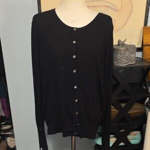 Love Ryan Las Angelas Black Cardigan medium